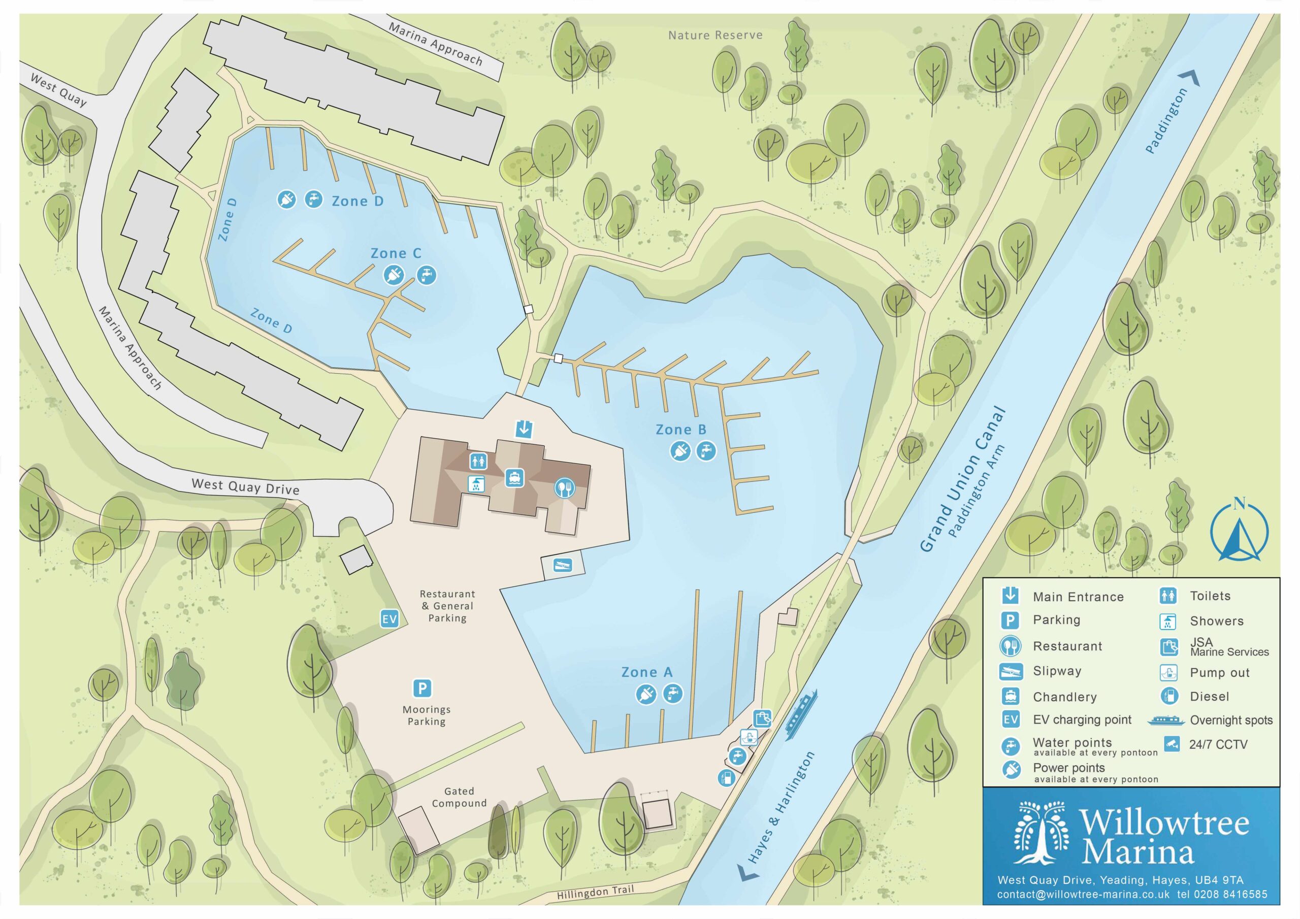 Willowtree Marina Site Map